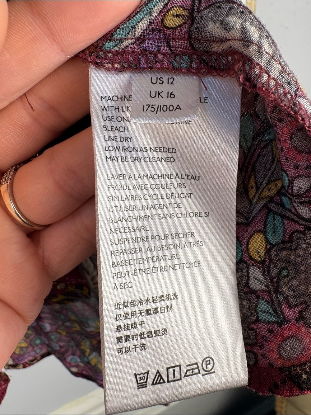 Maeve Anthropologie Floral Peasant Blouse Top Size 12 - Picture 9 of 9